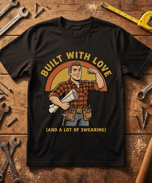 Built With Love Swearing — Carpenter Tee