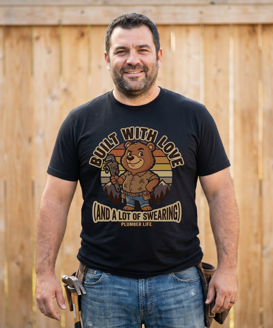 Plumber Life — Bear Badge Tee