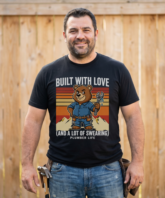 Built With Love — Bear Plumber Tee