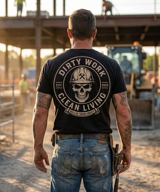 Dirty Work Clean Living Tee