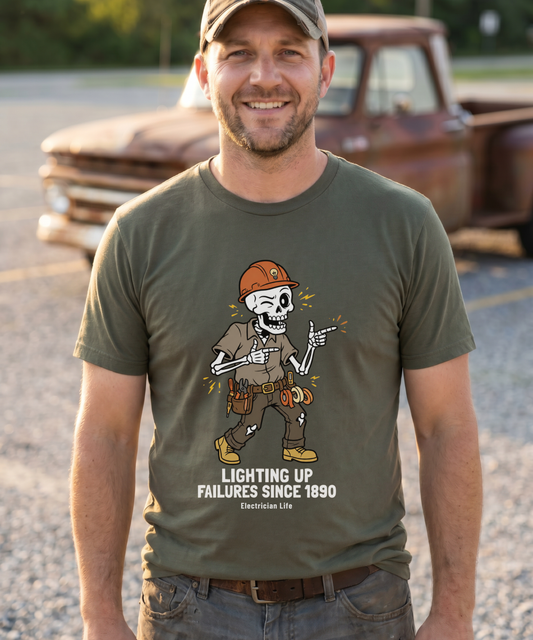 Lighting Up Failures Since 1890 — Sparky Tee