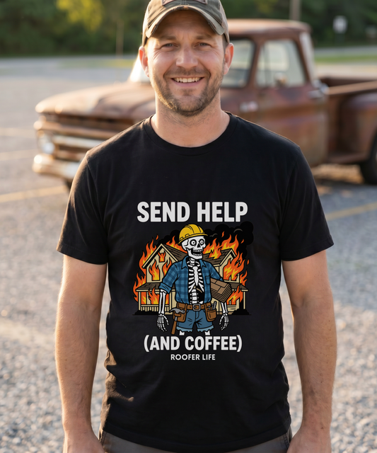 Send Help And Coffee Tee