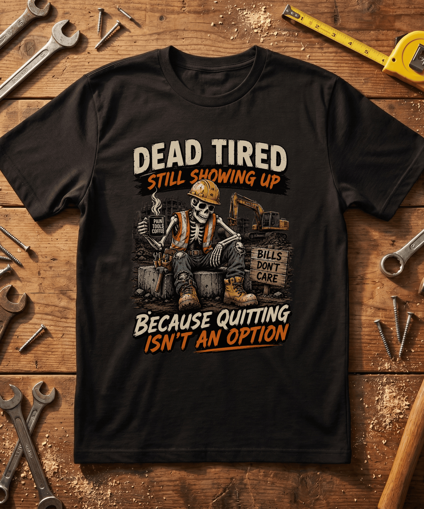 Dead Tired Still Showing Up Tee