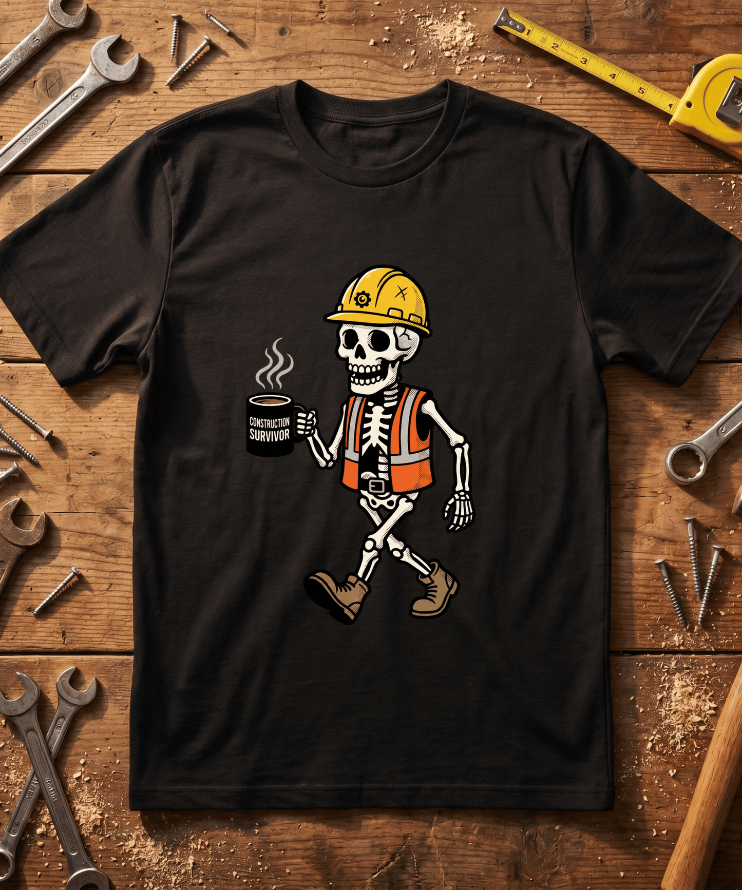 Construction Survivor T-Shirt -Funny Construction Worker Gift -Trades Tee