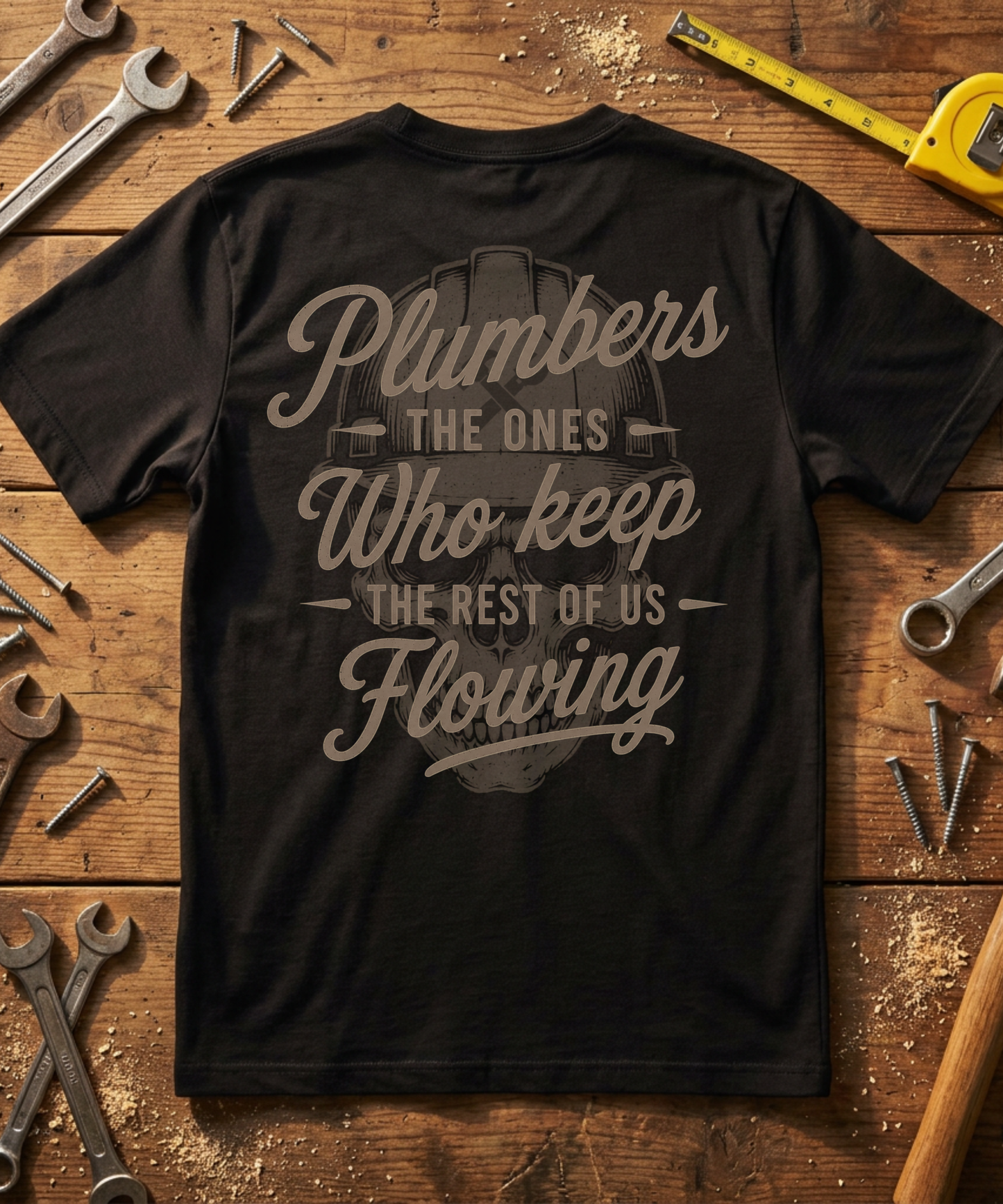 Plumbers The Ones Who Keep The Rest Of Us Flowing T-Shirt - Plumber Gift - Skilled Trades Society