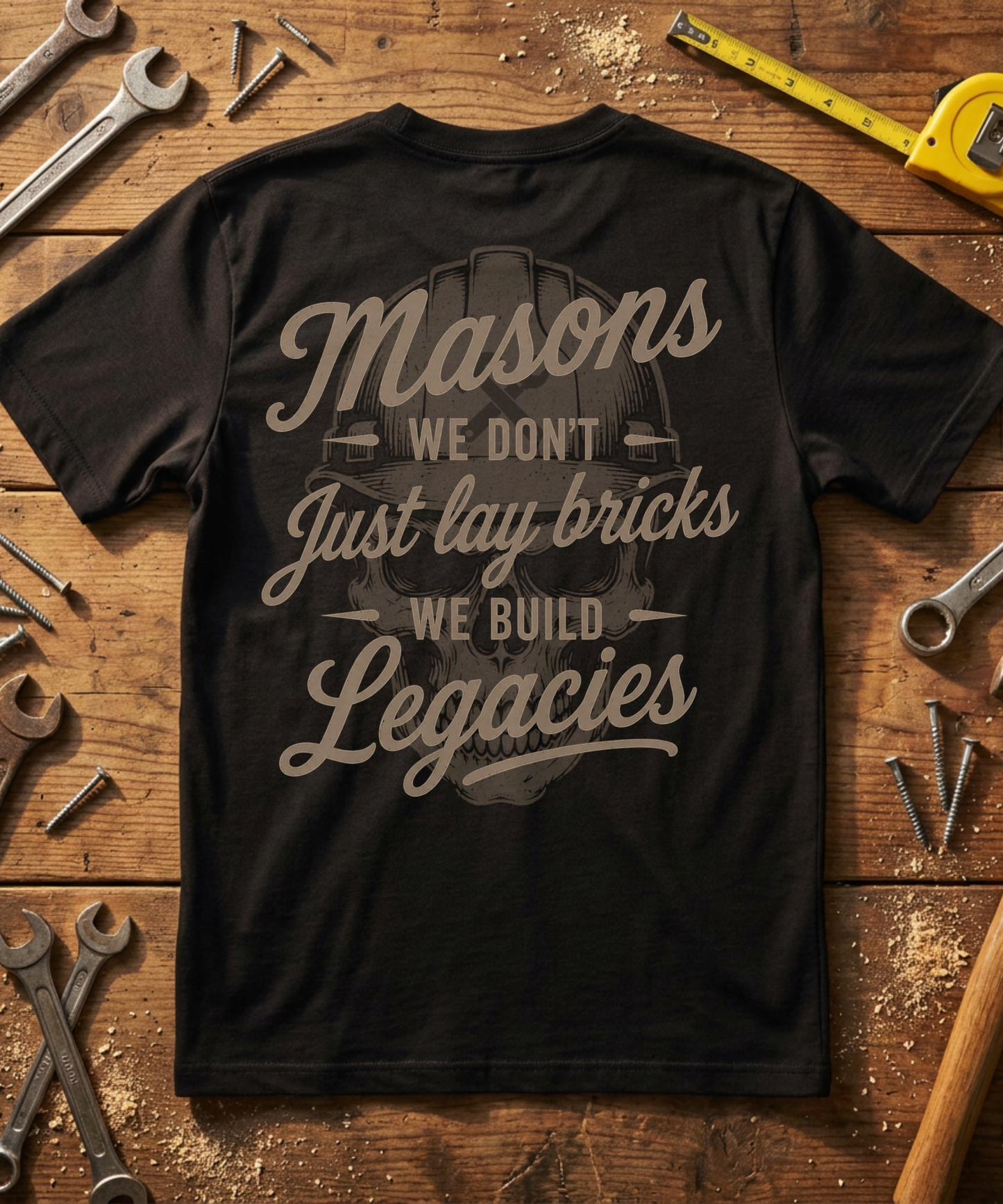 Masons We Don't Just Lay Bricks We Build Legacies T-Shirt - Mason Gift - Skilled Trades Society