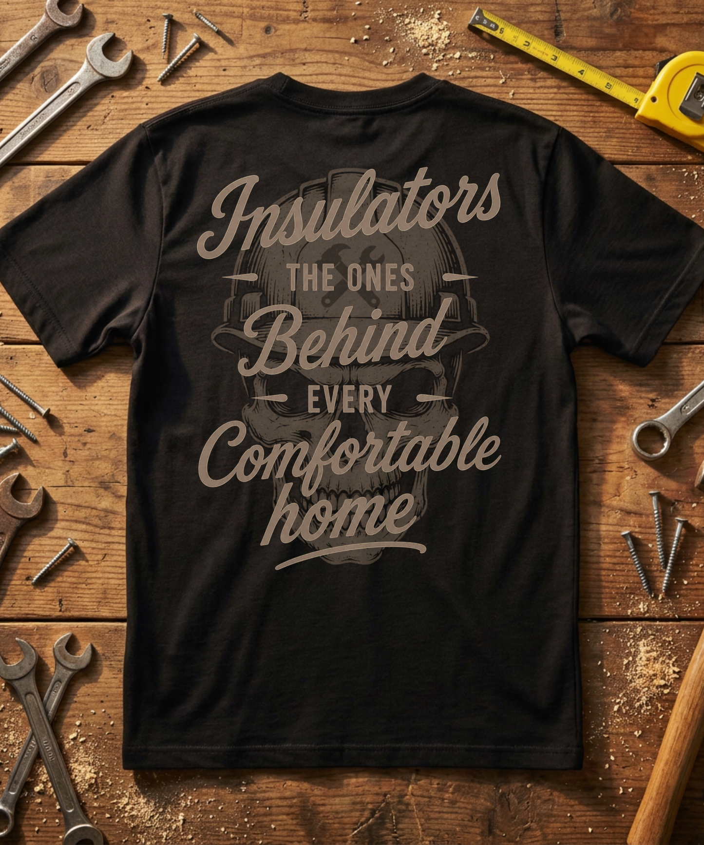 Insulators The Ones Behind Every Comfortable Home T-Shirt - Insulator Gift - Skilled Trades Society